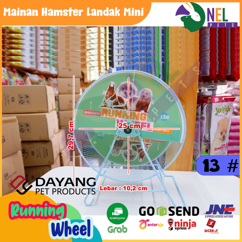 JOGGING WHEEL LANDAK MINI 25cm/RUNNING WHEEL LANDAK MINI FERRET/mainan landak mini ferret hamster