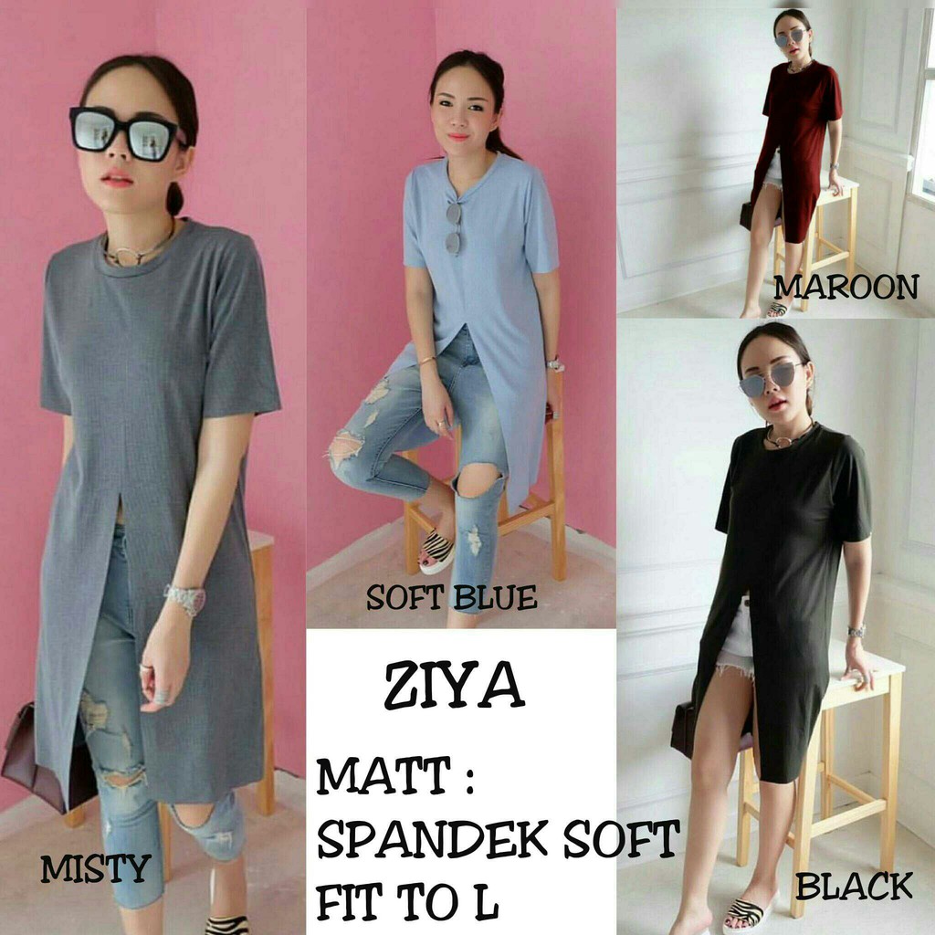 [ziya RO] Blouse Wanita Spandex Varian Warna