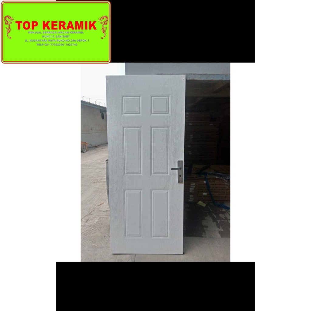 Pintu Baja Kodai TX01 White Full Set