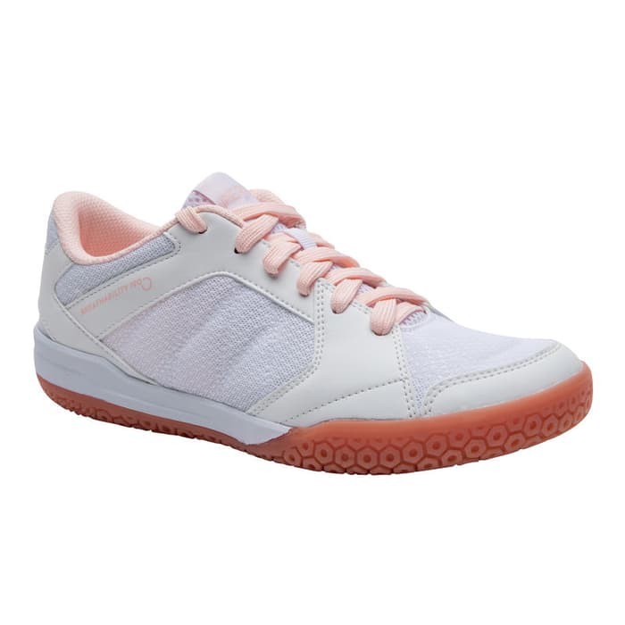 Perfly Sepatu Badminton Wanita BS190 Putih Pink Decathlon - 8490892 - 36