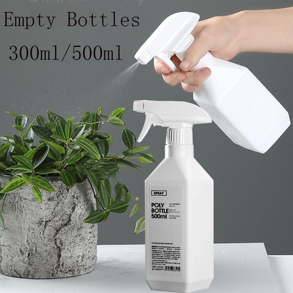 (clashop)Botol Spray Kosong Bahan Plastik Warna Putih Untuk Alat Semprot