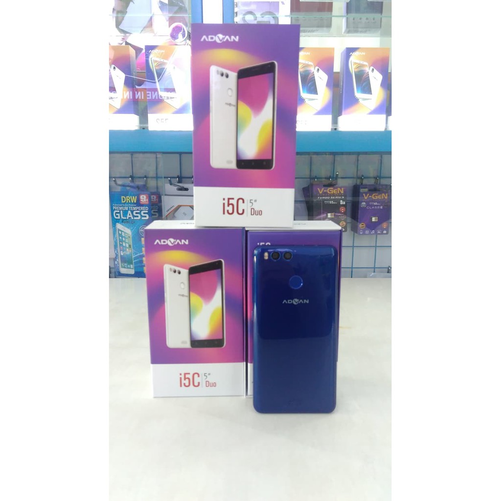 HP ADVAN I5C DUO DUAL REAR CAMERA FINGERPRINT RAM 2GB GARANSI RESMI