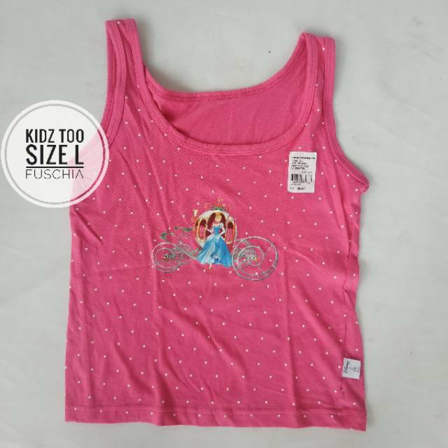 Tank top/ Singlet anak merk Kidz too size L
