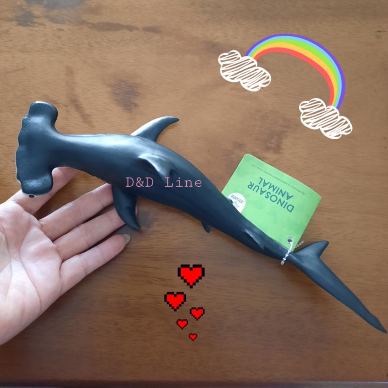 Mainan Ikan Hiu Martil Ocean World Hammerhead Shark Ikan Hiu