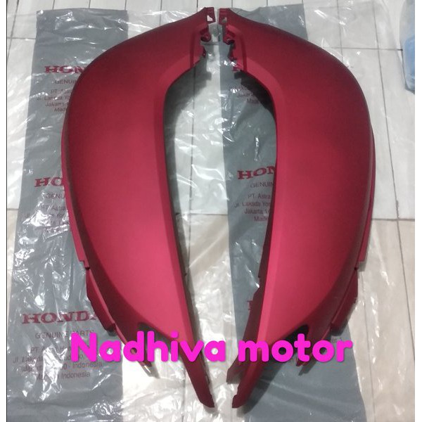 cover body belakang all new scoopy fi k93 2018 2019 merah dop red matte
