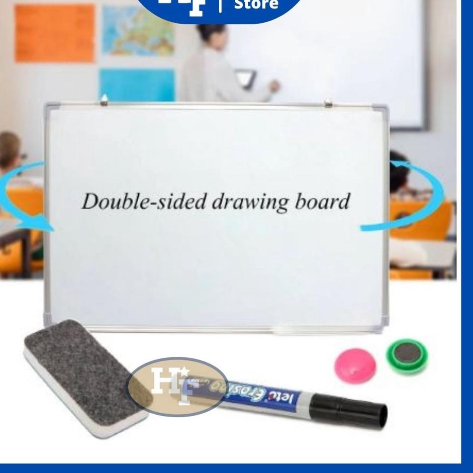 New Product Whiteboard 40 x 60 / Papan Tulis White Board / White Board / Papan Tulis / Papan Tulis White Board Anak / Whiteboard / Board / Papan Tulis Putih / Papan Tulis Ukuran 40 x 60