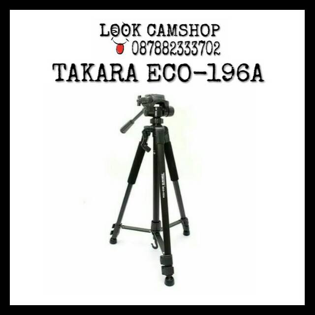 TRIPOD KAMERA TAKARA ECO-196A ECO196A ECO 196A ECO196 A ECO 196 A