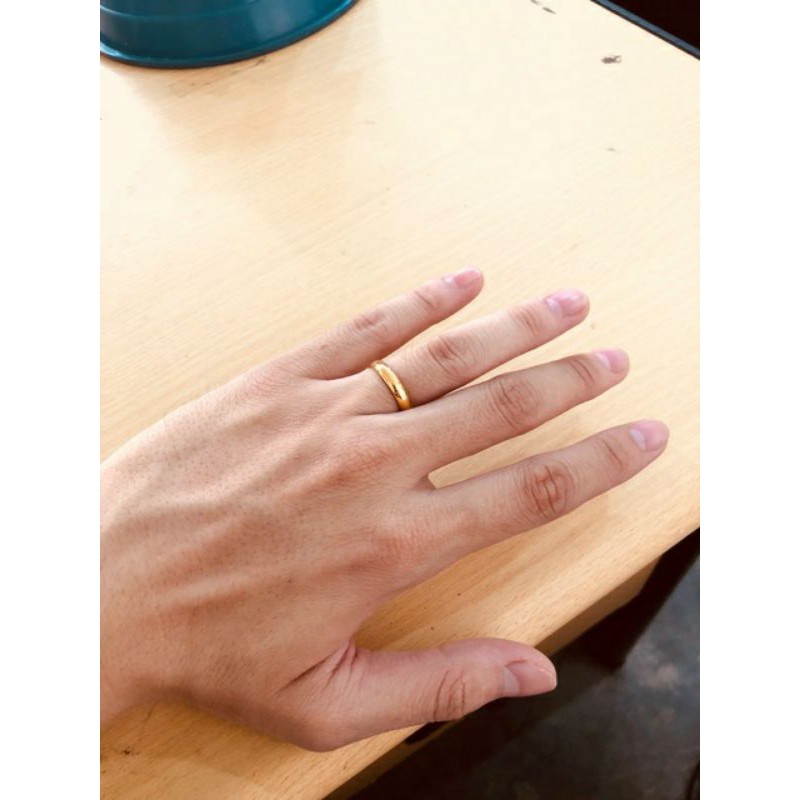 Cincin Emas Asli Hailay Bangkok Ukir Emas Asli Kadar 375