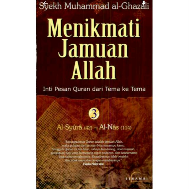 Menikmati Jamuan Allah 3 Syekh Al-Ghazali