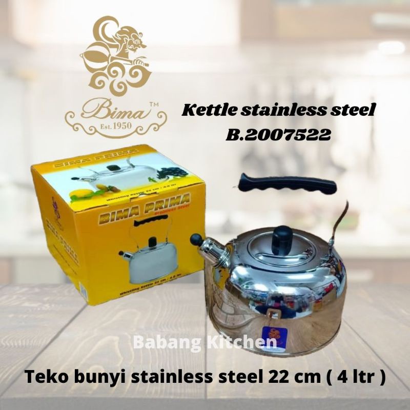 BIMA teko / kettle stainless steel 22 cm ( 4 ltr ) 2007522