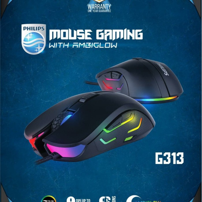 Mouse Gaming Philips G313