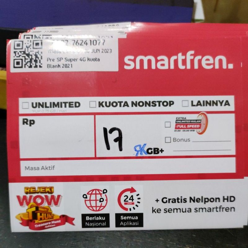Perdana Smartfren Cocktail 17GB