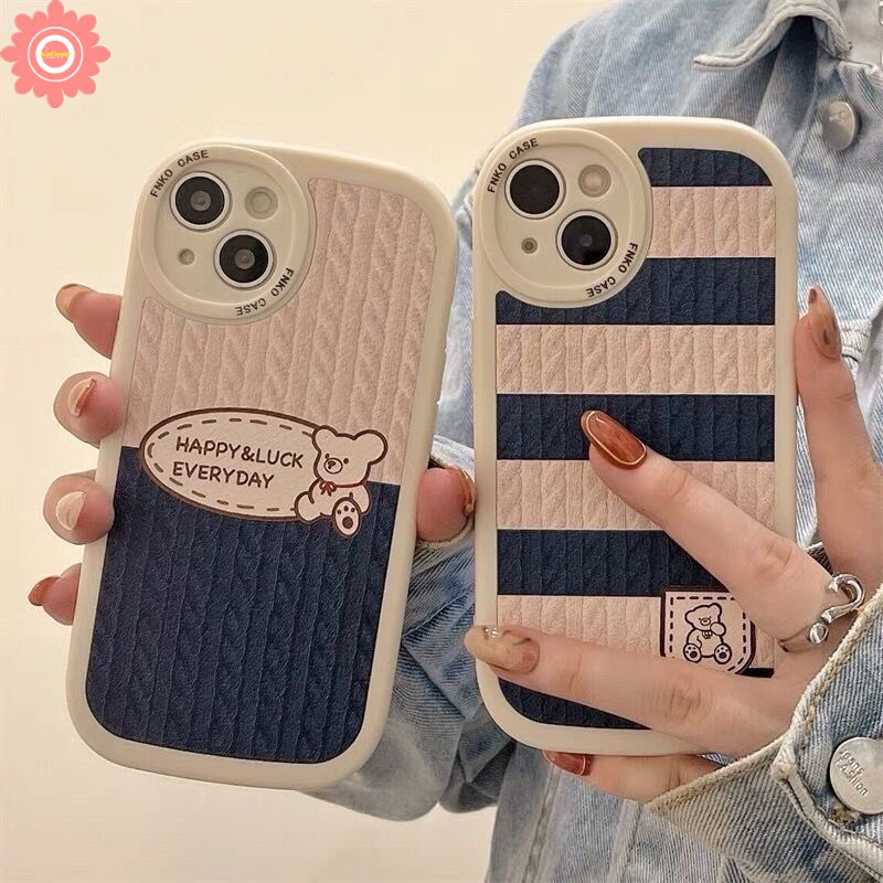 Soft Case TPU Motif Kartun Beruang Untuk iPhone 11 13 12 Pro MAX 7 8 Plus 6 6s Plus XR X XS MAX SE 2020