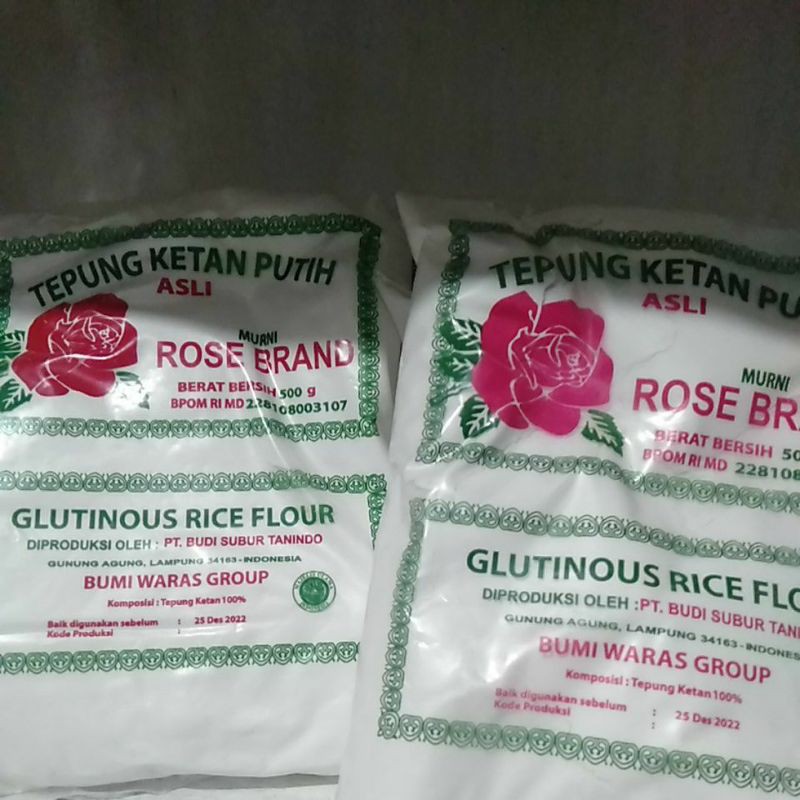 

Tepung ketan putih rose brand 500gr