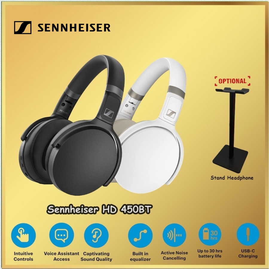 Sennheiser HD 450BT Noise Canceling Wireless Headphones HD450BT HD 450