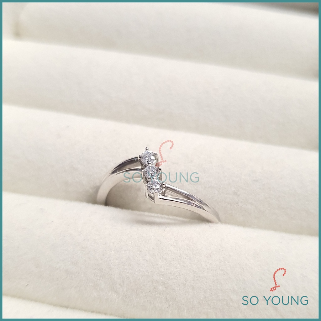 Cincin Hala Gold Kerlip Vol. 3 Collection RI210492 White Kadar 18K