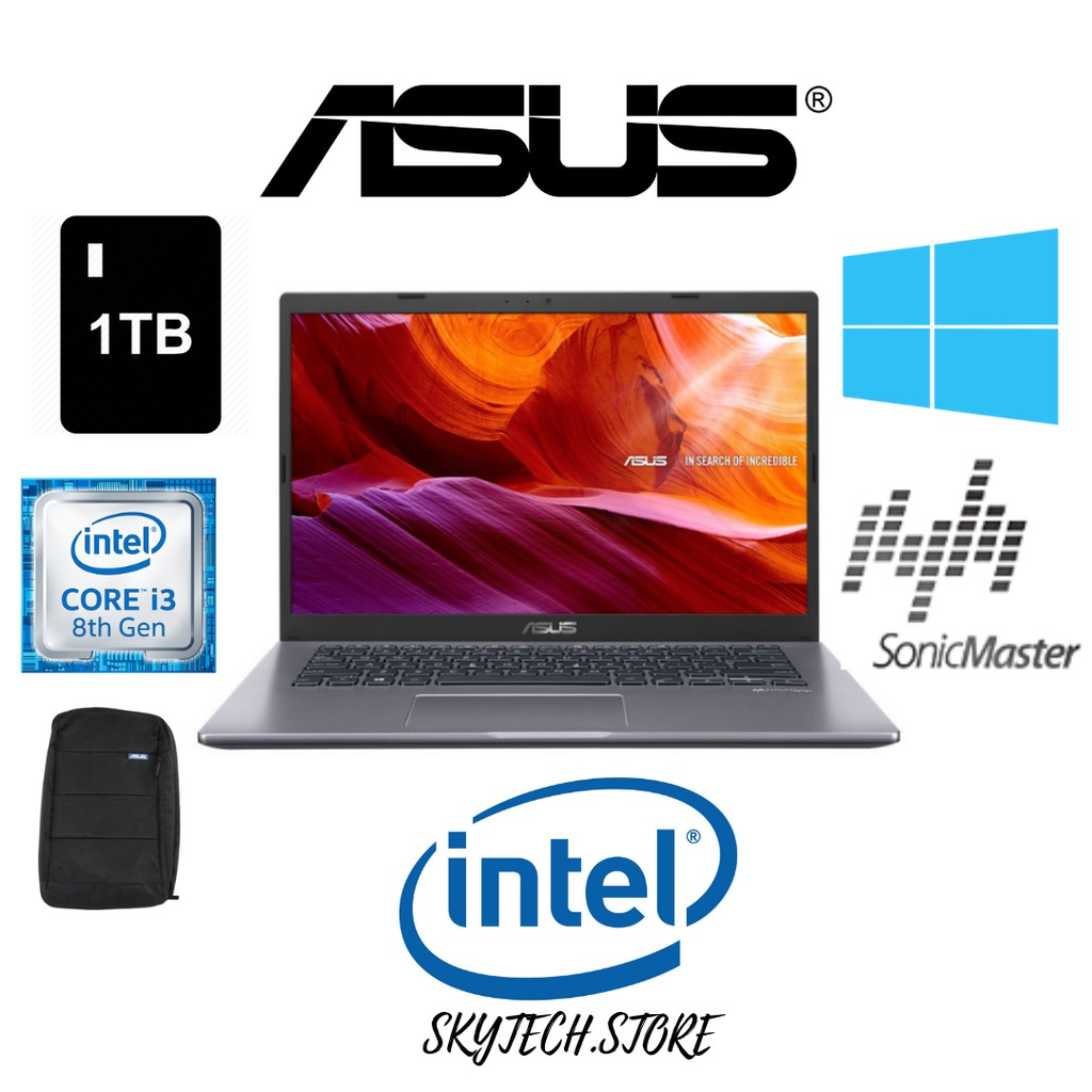 LAPTOP ASUS A409FA VIVOBOOK  RAM8GB Intel Core i3 8145U HDD1TB WINDOWS 10 ORIGINAL