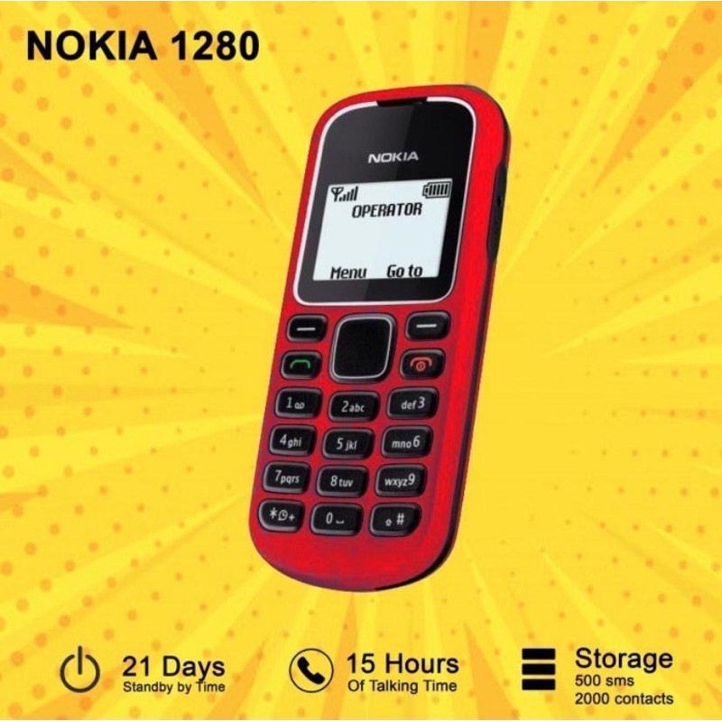 Nokia 1280 FullSet Hp Nokia Jadul-4