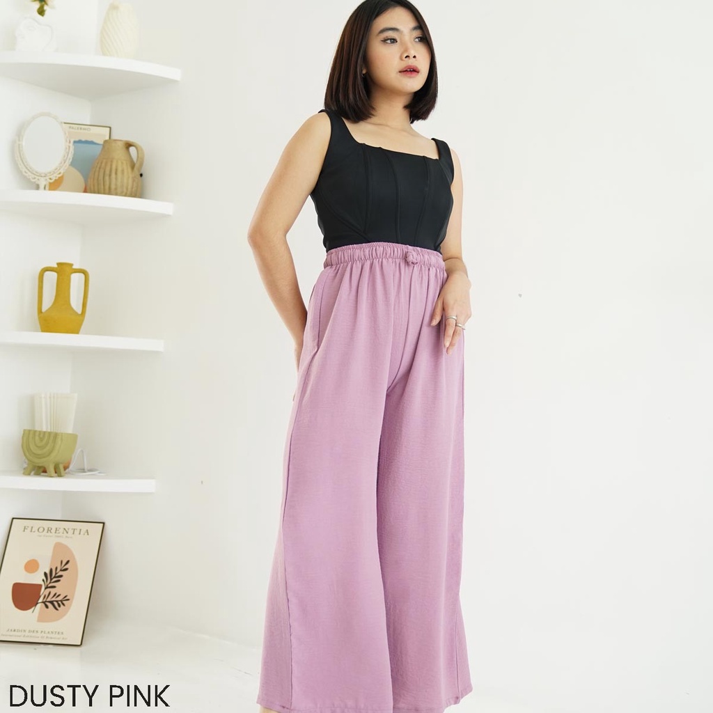 Celana Panjang Tali Serut Airflow Bawahan Wanita