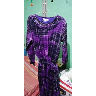 GAMIS SIFON LENGAN BALON SMOKE KARET PINGGANG