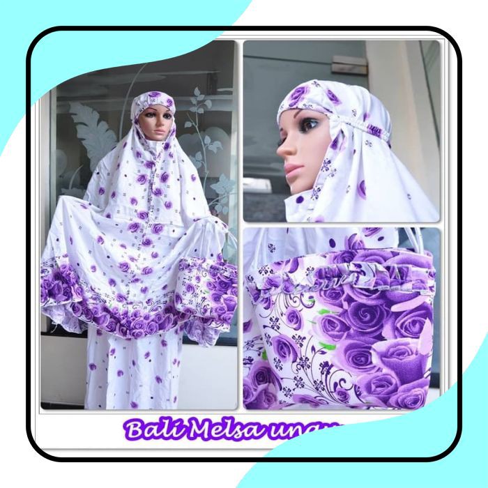 TERLARIS RAMADHAN / MUKENA BALI MELSA UNGU (DEWASA) / Traveling / JUMBO