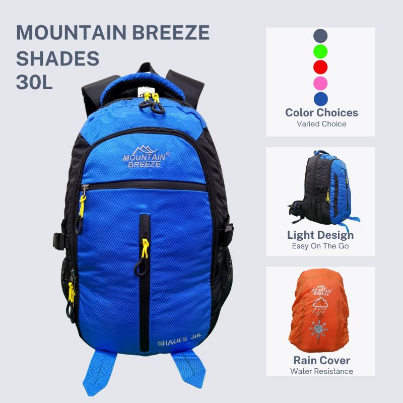 Tas Ransel mountain breeze 30L Shades 990007  Tas Pria Ransel pria ransel import  ransel gunung ransel sekolah tas gunung tas camping ransel anti air