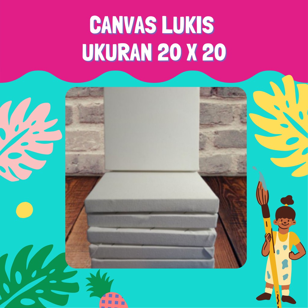 KANVAS LUKIS 20 x20
