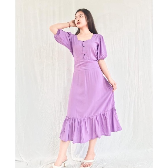 MARIPOSA DRESS // KOREAN DRESS BAHAN RAYON TWILL PREMIUM