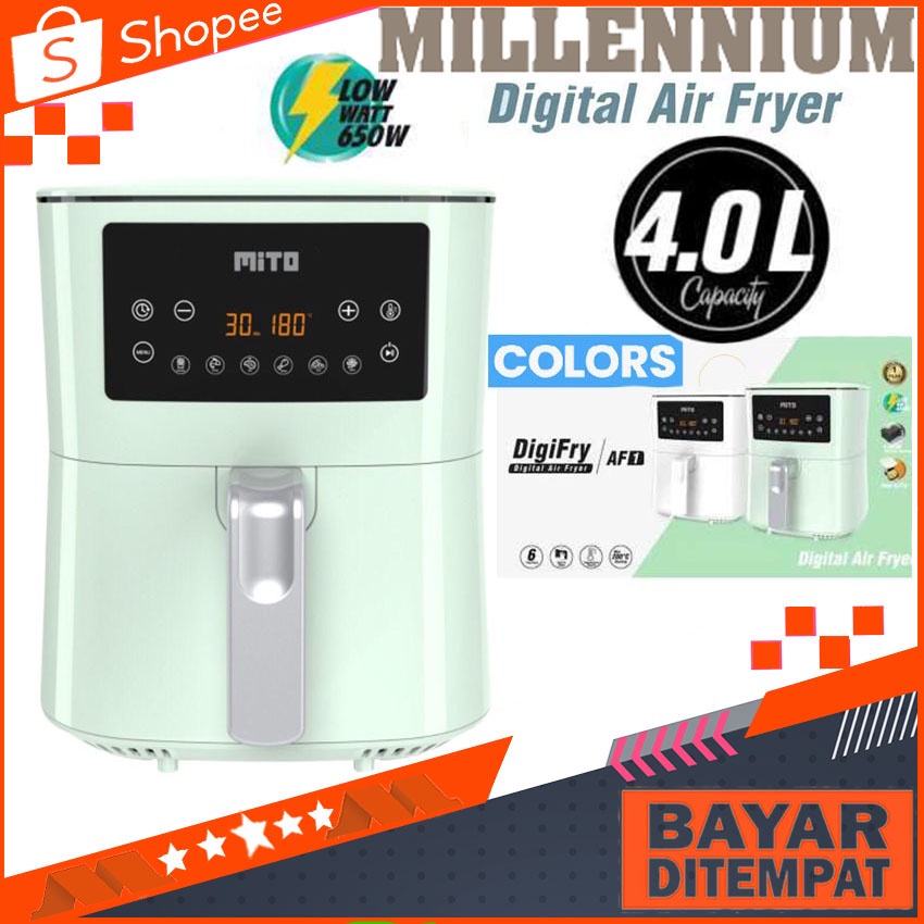 Air fryer Mito AF1 Digital Air Fryer Mito Air Fryer Mito Tanpa Minyak