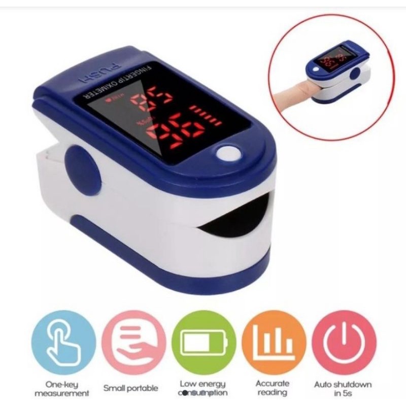 Original Dijual oksimeter oximetri Fingertip pulse oxymeter Fingertip oximeter SpO2 Exp Baru
