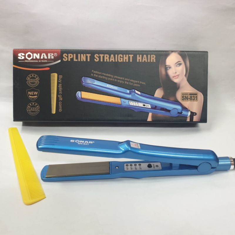 ALAT CATOK RAMBUT SONAR SN-831 CATOK LURUS REBONDING  CATOK 2IN1 CURLY KERITING MURAH