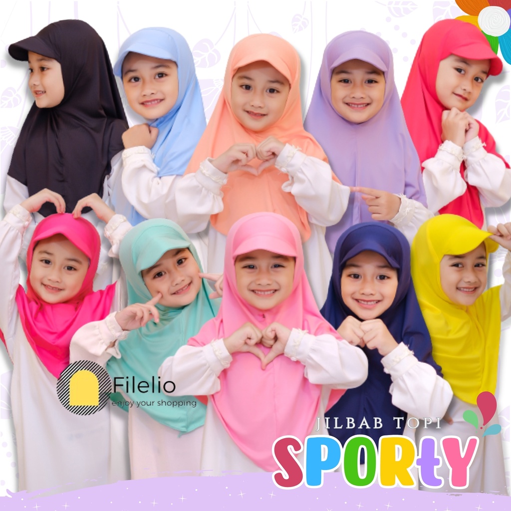 Kerudung Anak Topi TK hitz / Jilbab Anak Terbaru / Hijab Anak Murah / Fashion Anak / Kado Ultah