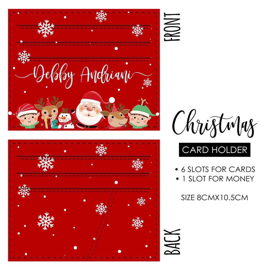 Cardholder Christmas Dompet Kartu Kado Natal