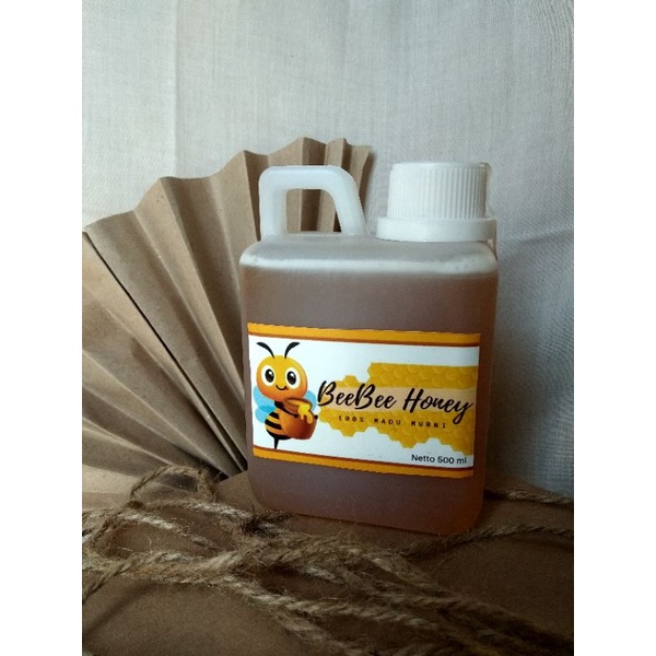 

BeeBee Honey 500 ml Madu Randu Murni 100% Asli