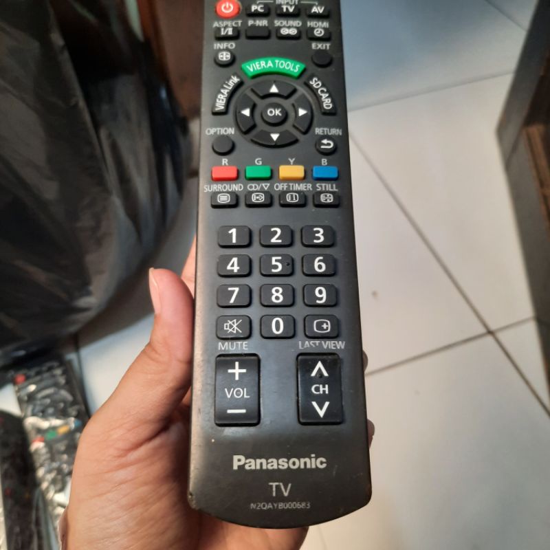 REMOTE REMOT TV PANASONIK VIERA LED LCD N2QAYB000683 ORIGINAL ASLI