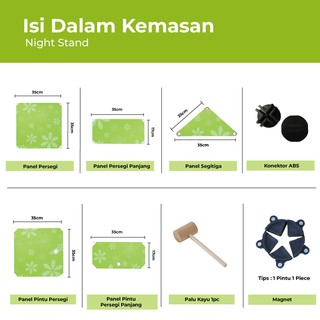  Lemari  Plastik Portable Rak Buku Rak Serbaguna 