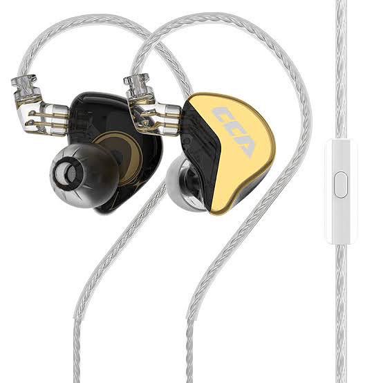 CCA CRA+ Plus IEM Earphone Hifi - with Mic Ultra Thin Polymer • Garansi Resmi 1 Tahun Free Bag - Tergantung Persediaan Stock