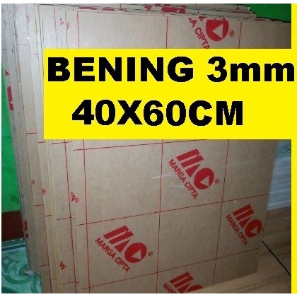 

Acrylic - Akrilik - Bening merk MARGA CIPTA tebal 3mm ukuran 40x60cm