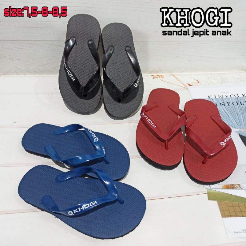 SANDAL JEPIT ANAK KHOGI TANGGUNG SIZE(7,5-8-8,5)