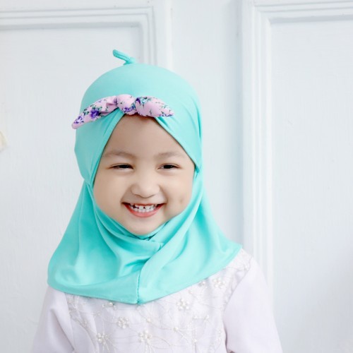 Jilbab Anak Bayi Balita Simpul Usia 0-3 Tahun Bahan Jersey Terbaru Termurah / Alodys Collection