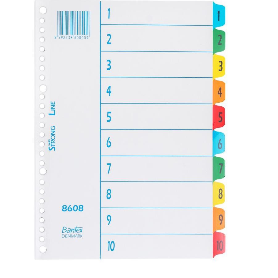 

Best Seller!! (uev-288) Bantex Index (110) 26 Holes For Multiring Binder B5 8608 00
