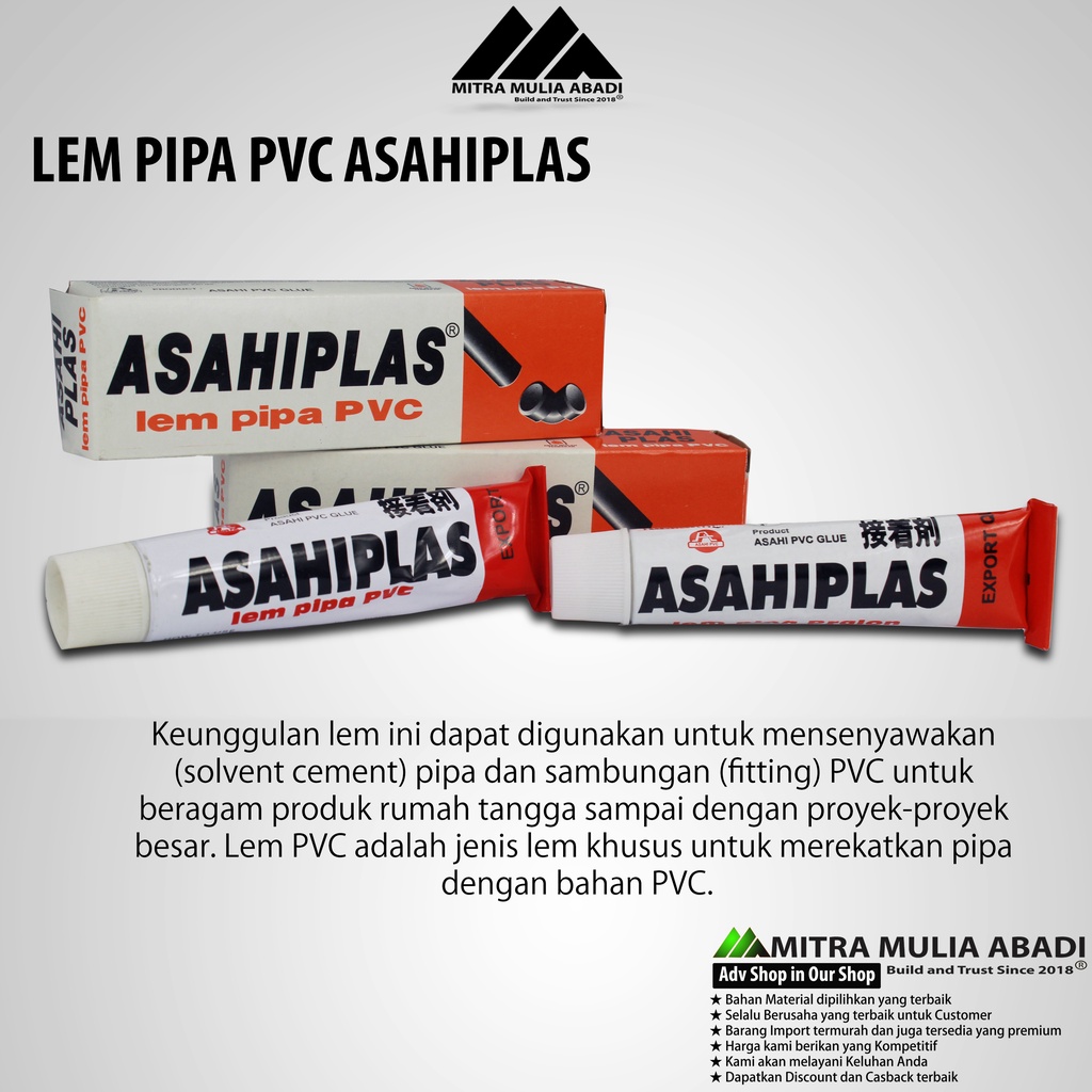 Lem Pipa Paralon PVC Asahi