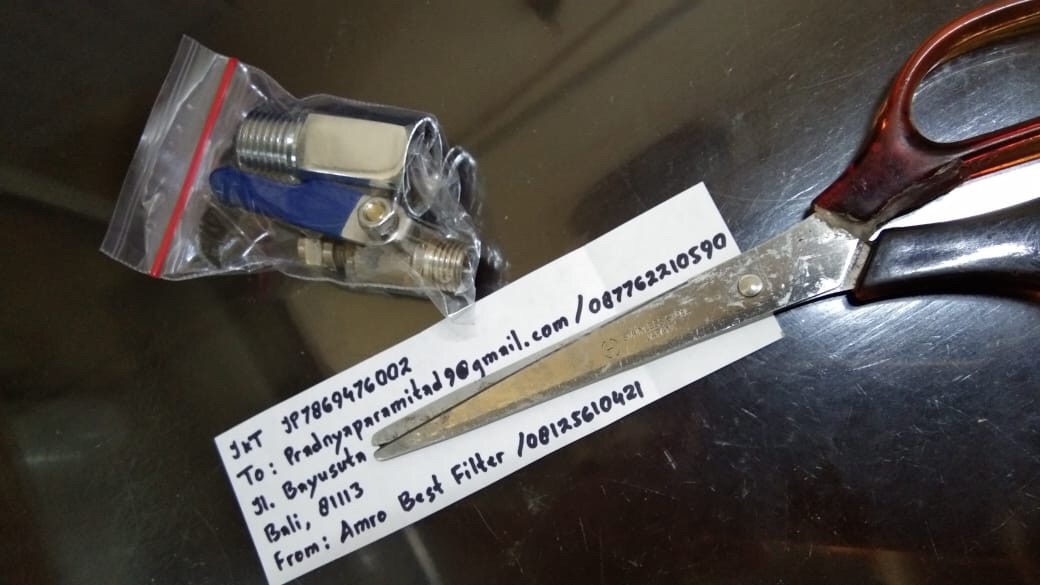 Fitting Ball Valve 1/2 - 1/4 / Stop Kran 1/4 Ke Filter Air Ro