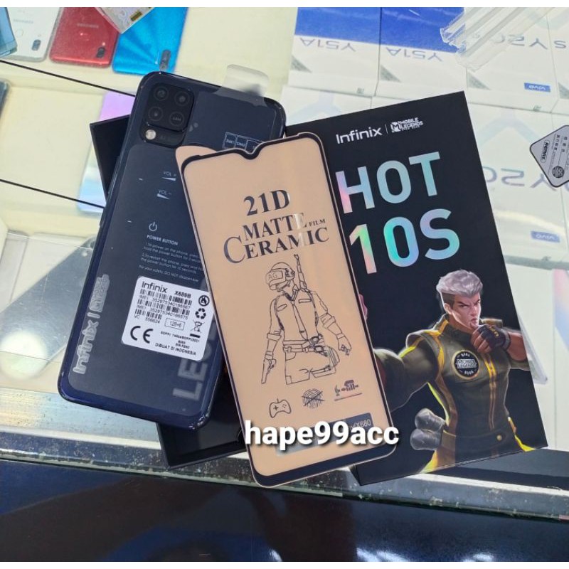 infinix HOT 10S anti gores nano ceramic film matte full screen