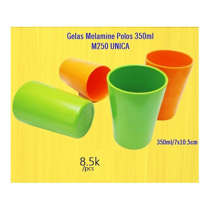 Gelas Melamine Polos UNICA M250 350ml