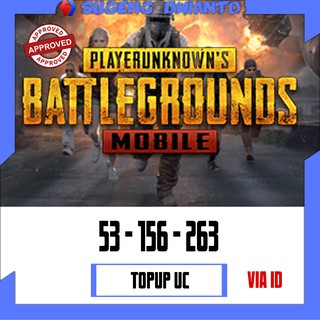 Top Up 50+3/ 150+6/ 250+13 UC PUBG Mobile Resmi Android/iOS ... - 