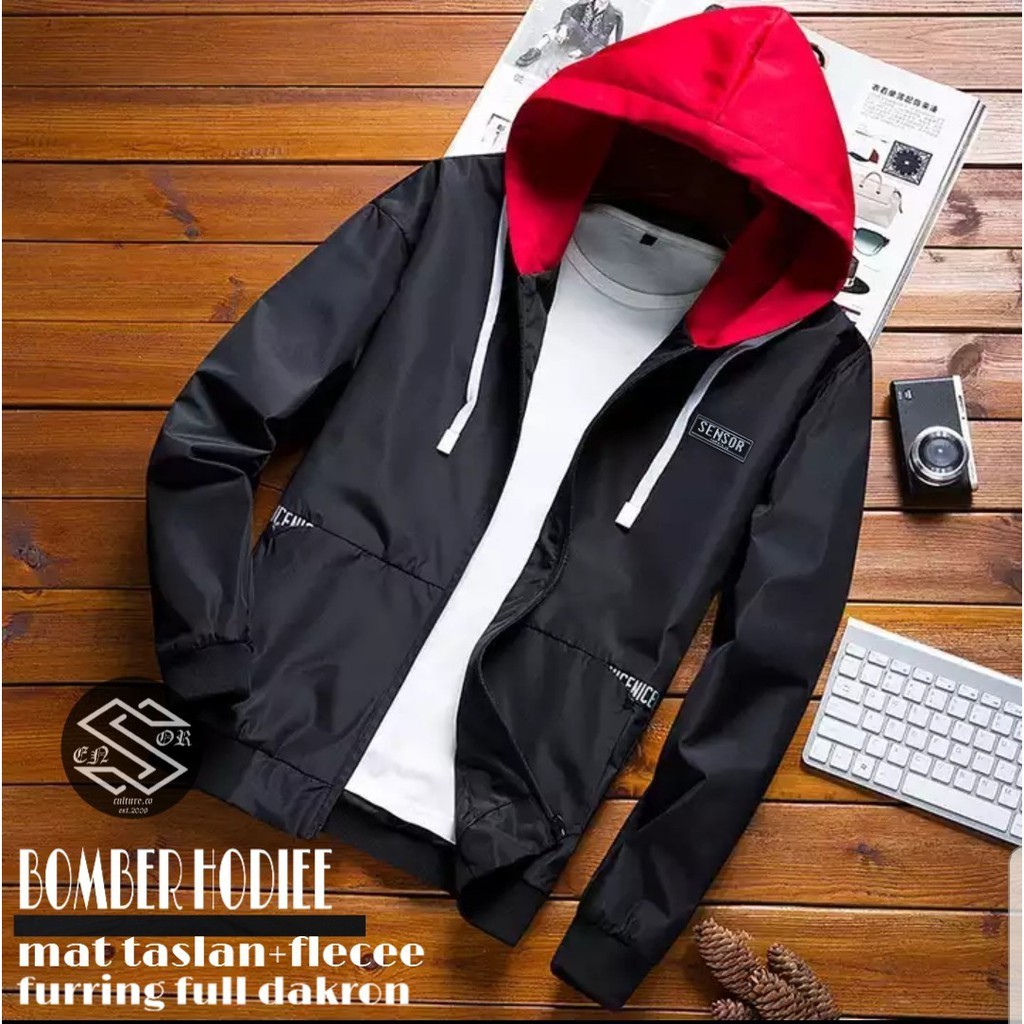 JAKET BOMBER PRIA / JAKET BOMBER CAKAR HOODIE PRIA (BAYAR DI TEMPAT/COD)