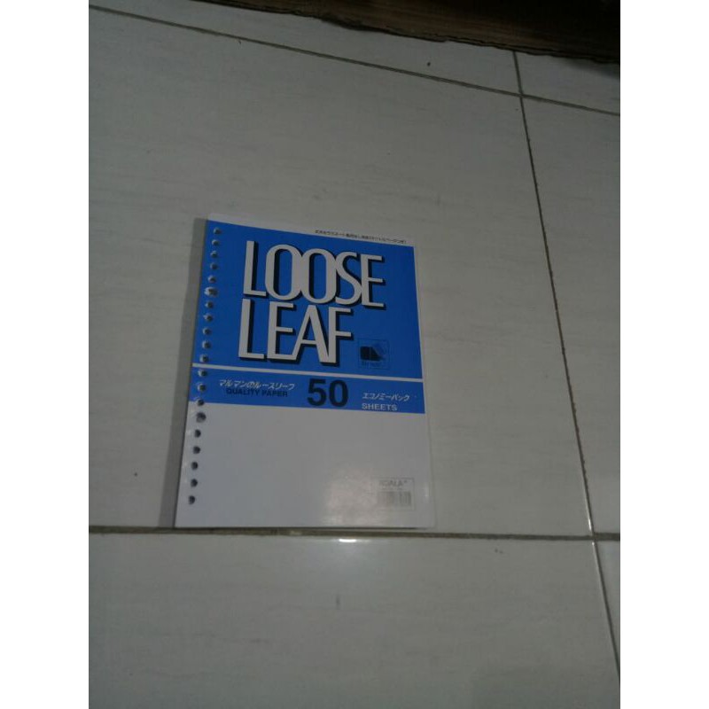 

Isi binder/ loose leaf A5 putih polos tanpa garis