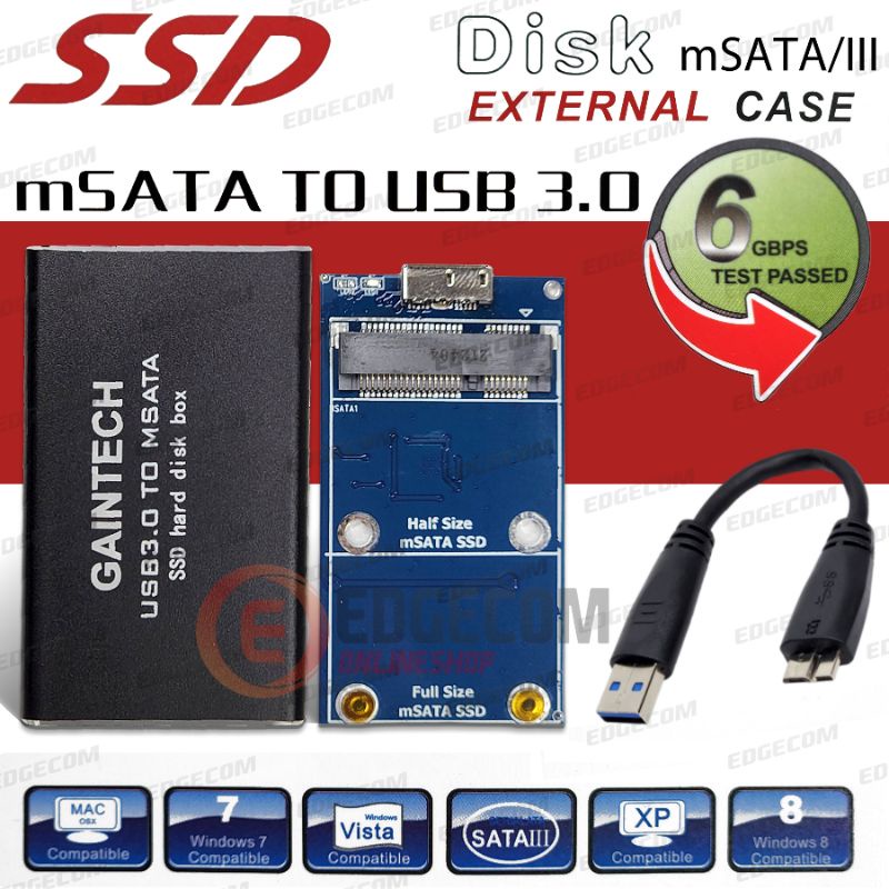 Casing External USB 3.0 to MSATA GAINTECH