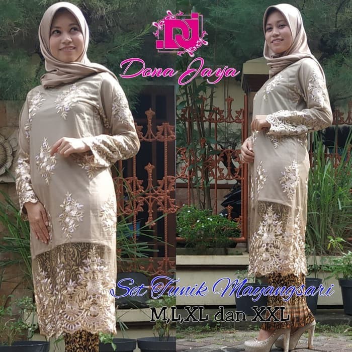 set kebaya tunik rosalinda ternew